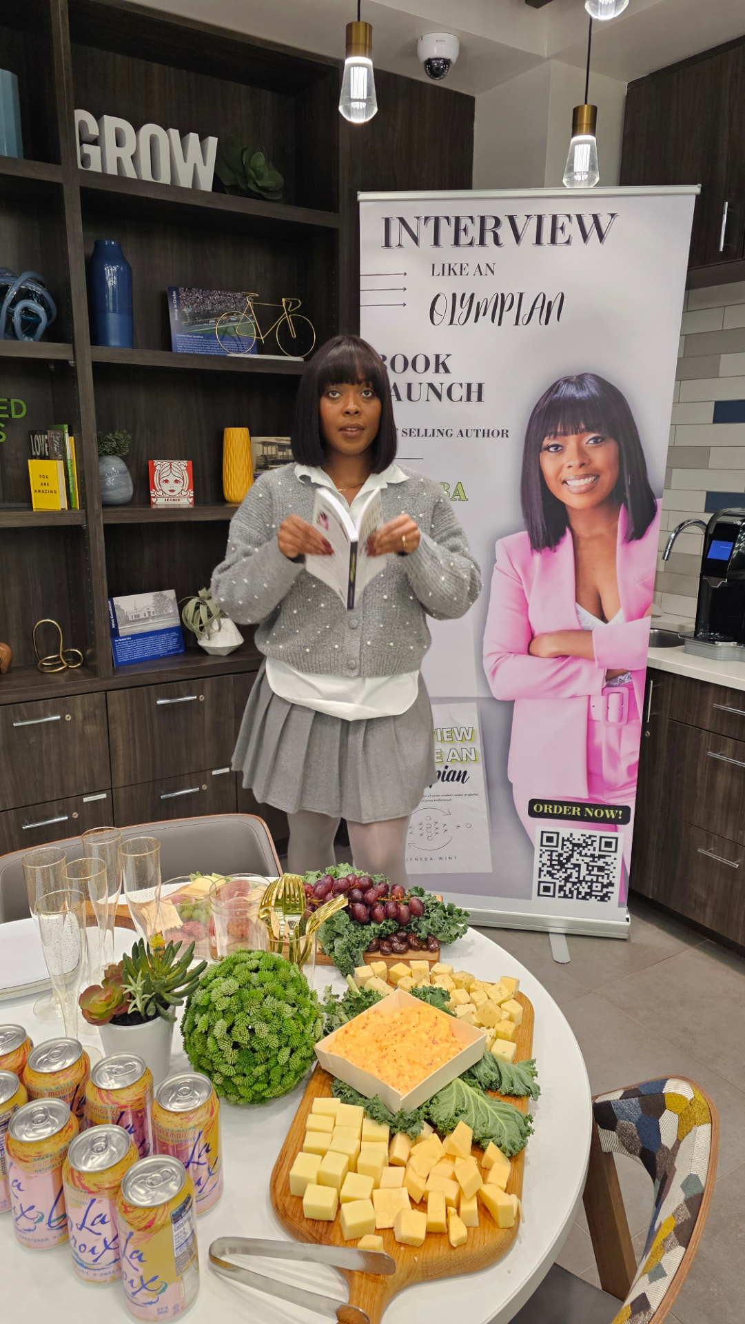 Jeneba Wint at the Interview Like an Olympian™ book launch